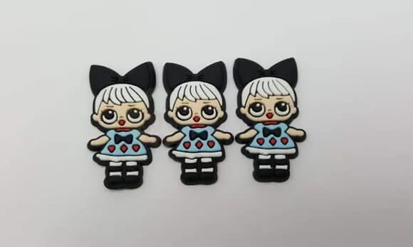 Aplique LOL Curious QT Emborrachado de 3,8cm