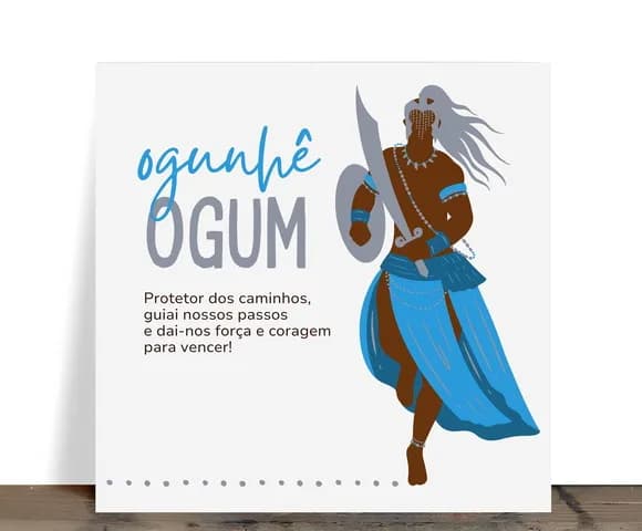 Azulejo Decorativo Ogum Protetor dos Caminhos 15x15