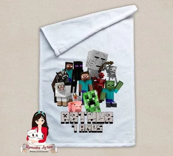 Toalhinha Personalizada Minecraft