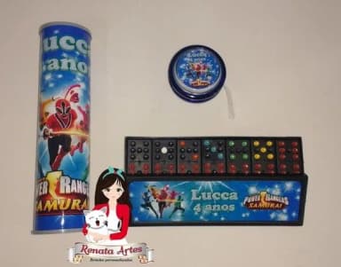 Kit Jogos Personalizado Power Rangers 2