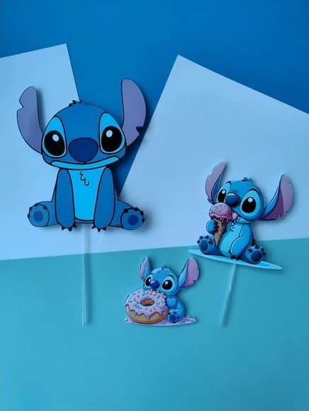 Arquivo Digital - Topo de Bolo Stitch
