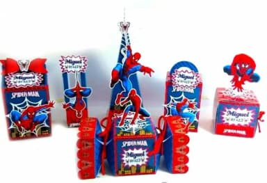 Kit 30 Lembrancinhas Homem Aranha
