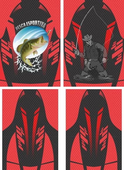 Arte Vetor Camisa Pesca-mod-0175