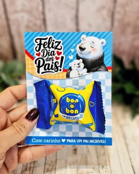 Card para Bombom Dia dos Pais - Não Acompanha Bombom
