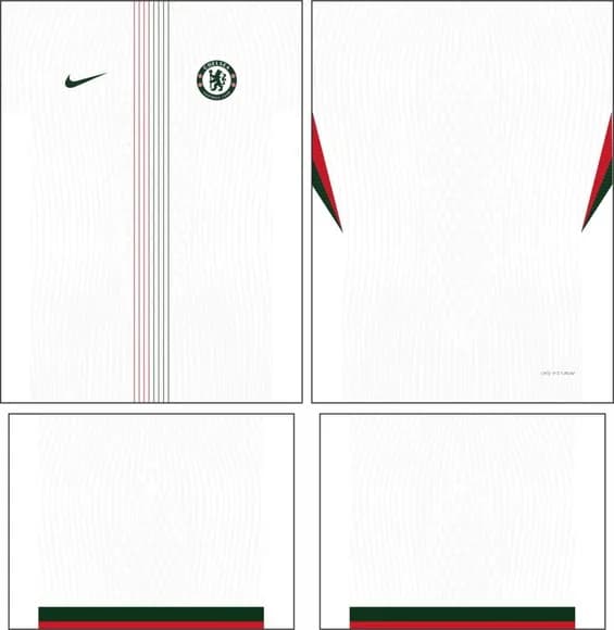 Arte Vetor Camisa Chelsea Visita 2025-2026