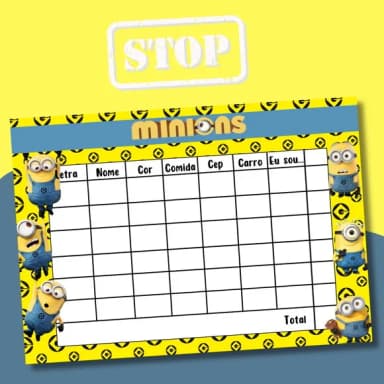 Jogo do Stop ( Conhecido Como Adedanha)