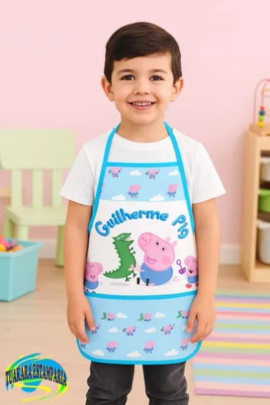 Avental Personalizado Família Pig