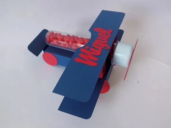 Arquivo De Corte Avião Porta Tubete - Cód.: 03