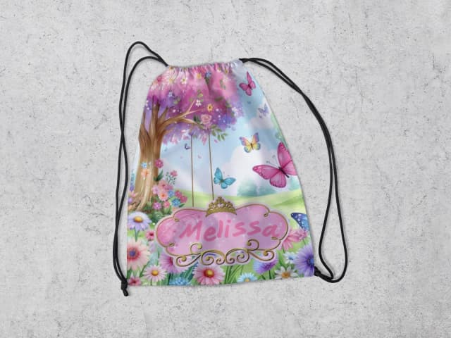 Mochilinha Personalizadada Jardim Encantado
