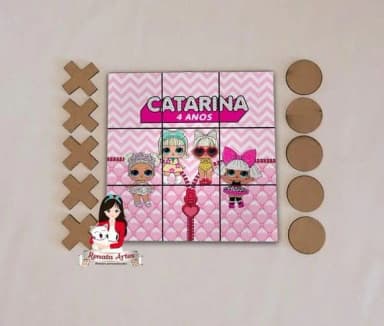Jogo da Velha Personalizado Lol Surprise