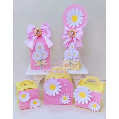 Kit 60 Lembrancinhas Margarida