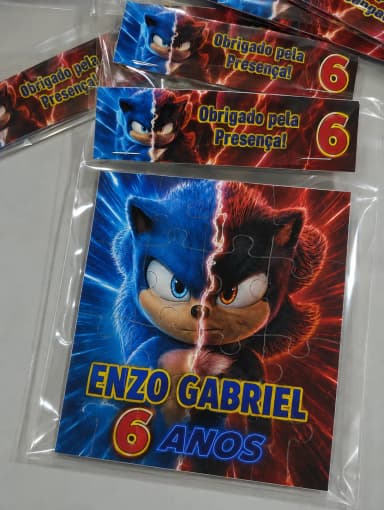 Quebra cabeça Personalizado do Sonic