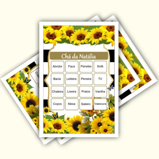 Bingo Chá de Panelas PDF Para Imprimir