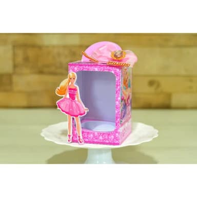 Caixa Retângular Vazada Barbie