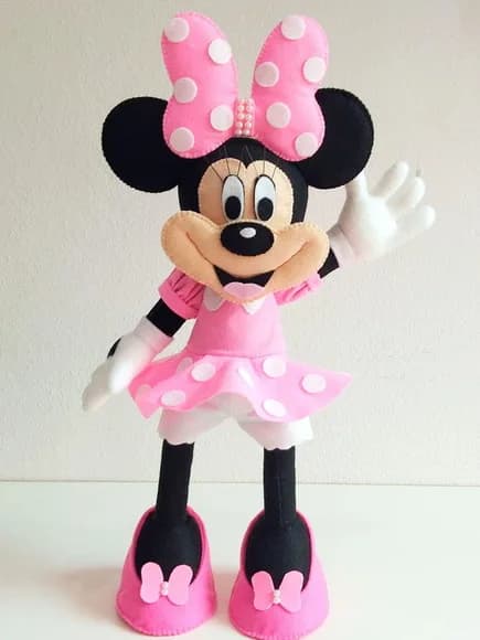 Boneca Minnie Feltro 45cm