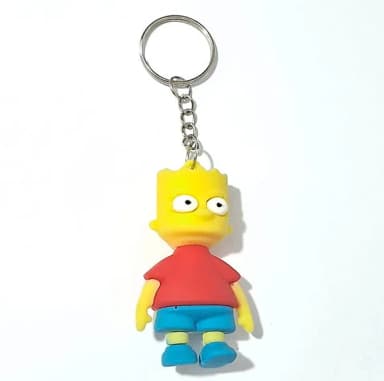 Chaveiro Bart Simpson Emborrachado Pacote com 2 Unidades