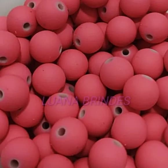 Bolinha Emborrachada Rosa Chiclete 10mm 100 Unidades