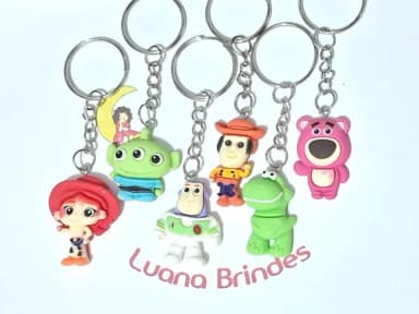 Pingente Toy Story de Resina Pacote com 6 Unidades