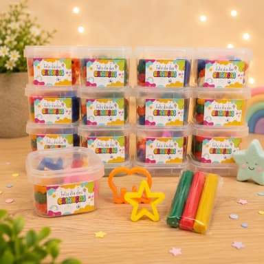 30 kit Massinha no Pote Personalizado - Corporativo Infantil - Festa Junina - Festa Junina - Trabalhamos com qualquer tema - Informar tema no chat