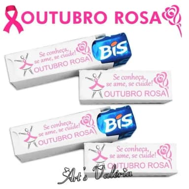 Caixinha para Bis Outubro Rosa - Caixa Vazia