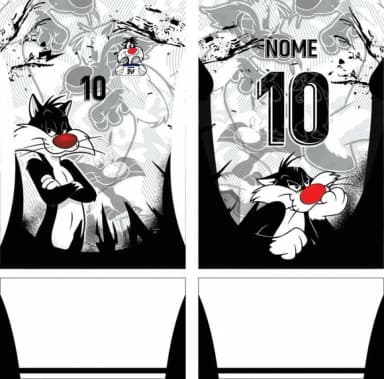 Arte Vetor Camisa Interclasse Gato Mod-813