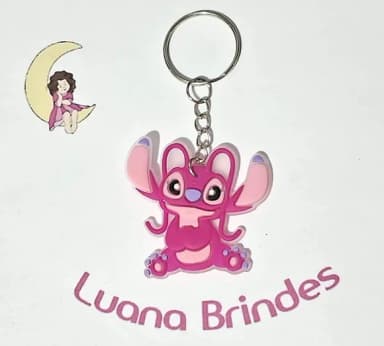Chaveiro Angel Emborrachado 4cm Pacotes com 6 Unidades