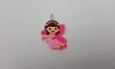 Pingente Fada Emborrachado de 3,1cm