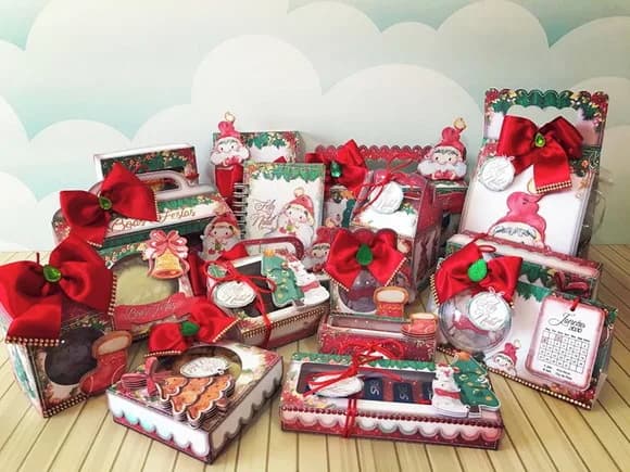 Kit Natal 2019 Lina - Arquivo de Corte, Png e pdf - Cod 45