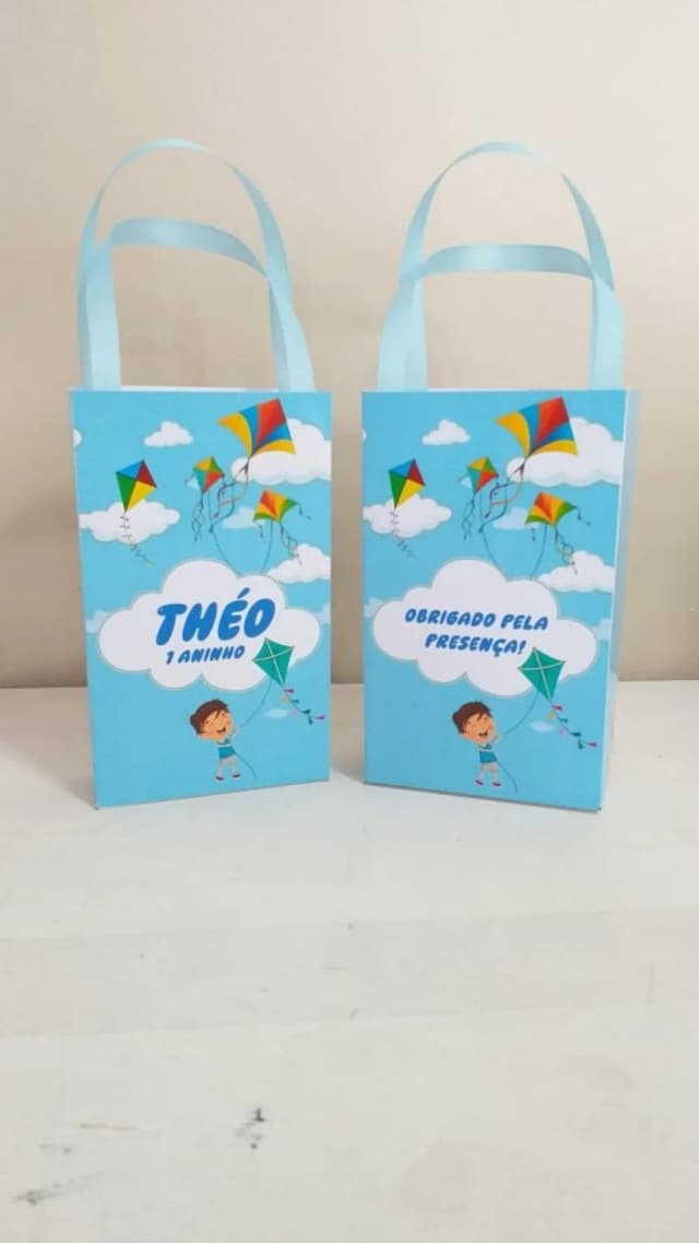 Sacolinhas Personalizadas Pipa para Lembrancinhas