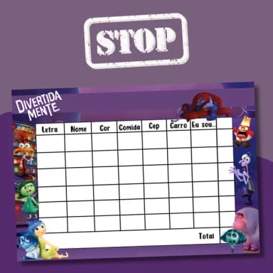 Jogo do Stop ( Conhecido Como Adedanha)