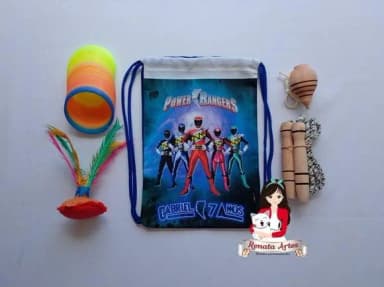 Mochila Boa Infância Tema Power Rangers 2