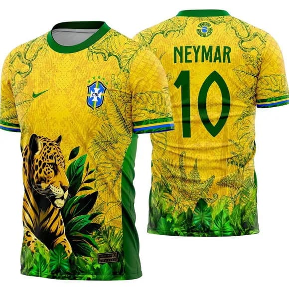 Arte Vetor Camisa Interclasse Leopardo Mod-893