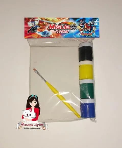 Kit Pintura Personalizado Tema Beyblade