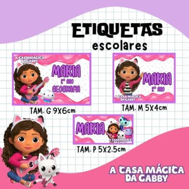 60 Etiquetas Escolares