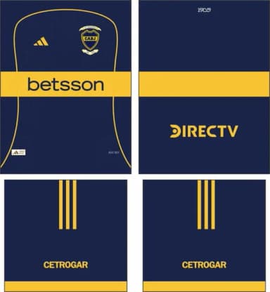 Arte Vetor Camisa Boca Juniors Local 2026