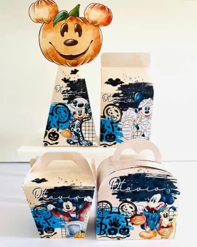 Kit 60 Lembrancinhas Mickey Halloween