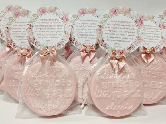Lembrancinha de Aniversário: Sabonete Desejos de Gratidão G