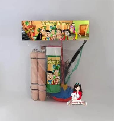 Kit Lembrancinha com Bolha de Sabão Turma do Chaves