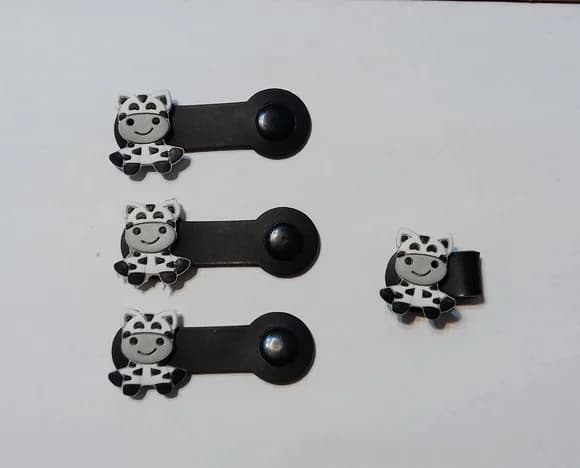 Kit Organizador de Fios e Ponteira Animais Pct/c 4 Unidades