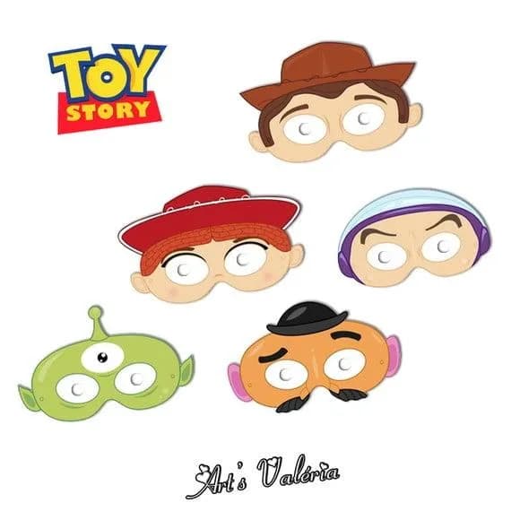 Máscara Dos Personagens Do Desenho Toy Story