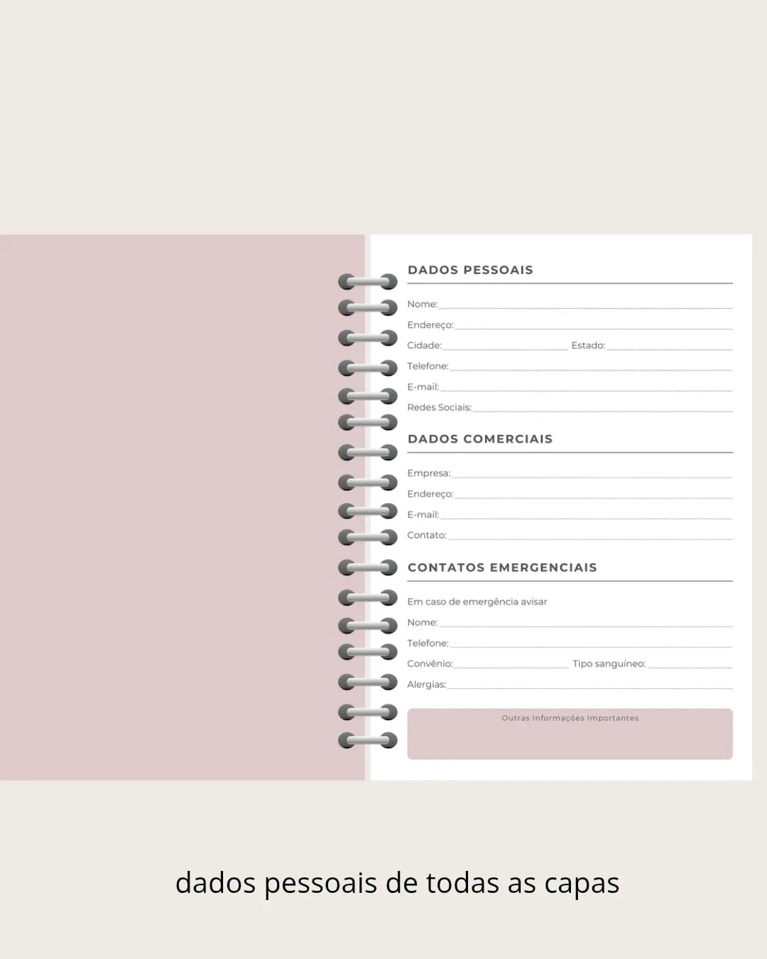 Caderno Campo Florido