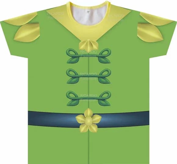 Camiseta Fantasia Adulto Príncipe Encantado Traje de Realeza Gala