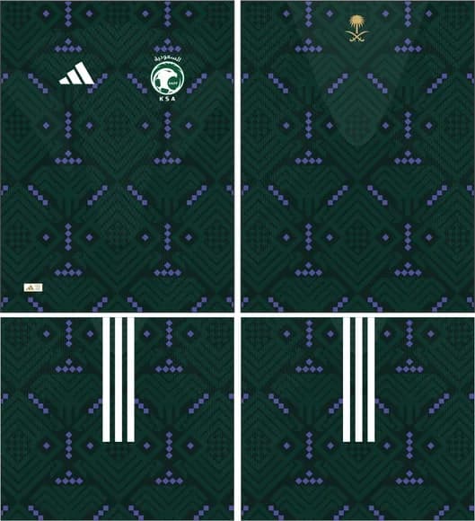 Arte Vetor Camisa Arabia Saudita Home Kit 2026