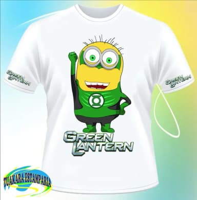 Camiseta Minions Lanterna Verde