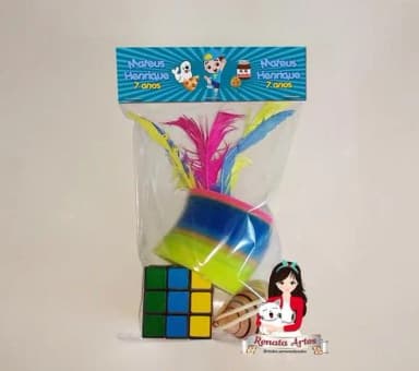 Kit Brinquedos Retrô Personalizado Tema Foquinha Amarela