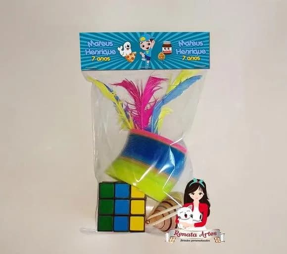 Kit Brinquedos Retrô Personalizado Tema Foquinha Amarela