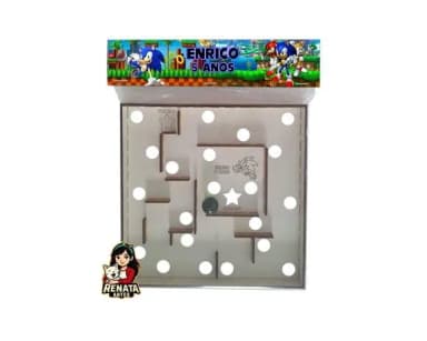Labirinto Personalizado Lembrancinha Sonic