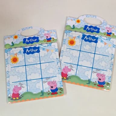 Jogo da Velha em mdf 14x14 Pig