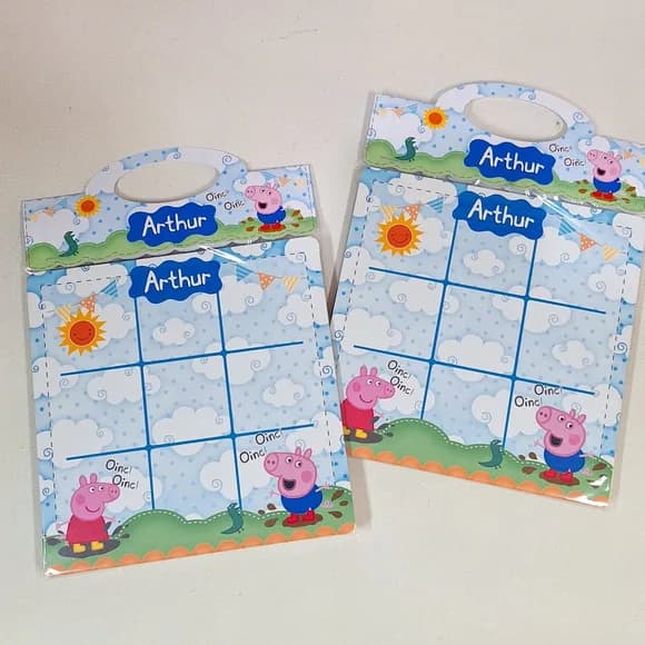 Jogo da Velha em mdf 14x14 Pig