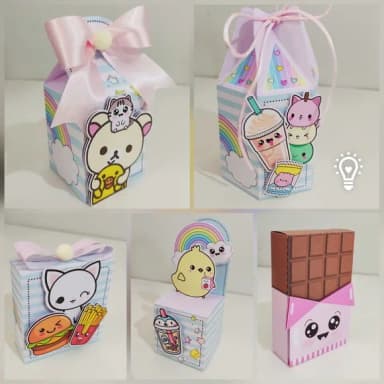 Kit 45 Lembrancinhas Kawai